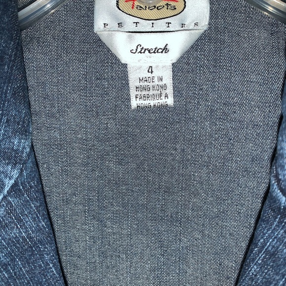 Talbots‎ Women’s Petites Denim Jacket Size 4 - Picture 3 of 5